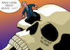 Cartoon: Netanyahu doctrine (small) by Enrico Bertuccioli tagged netanyahu,benjaminnetanyahu,israel,palestine,gaza,israelipalestinianconflict,gazastrip,hamas,middleeast,middleeastcrisis,netanyahudoctrine,warcrime,political,politicalcartoons,editorialcartoon
