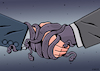 Cartoon: Stranglehold (small) by Enrico Bertuccioli tagged corruption,money,bribery,political,government,dishonesty,authority,power,greed,crime,trust,abuse,influence,interest,public,illegality,law,society,gain