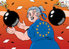 Cartoon: The Kosovo bomb (small) by Enrico Bertuccioli tagged europe,ukraine,kosovo,serbia,kosovocrisis,kosovowar,bomb,kfor,violence,europeanunion,dialogue,escalation,militaryescalation,civilwar,politicalcartoon,editorialcartoon