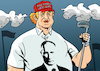 Cartoon: Trump golf outfit (small) by Enrico Bertuccioli tagged trump,donaldtrump,putin,vladimirputin,us,usa,russia,presidentialelections,uspresidentialelections,2024uspresidentialelections,russianpresidentialelections,authocracy,nationalism,regime,democracy,power,control,politicalrelationship,political,politicalcartoon,editorialcartoon