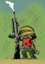 Cartoon: Killer mit Schnuller (small) by Tim Posern tagged kindersoldaten,minderjährige,krieg,war,child,soldier