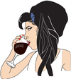 Cartoon: wine (small) by caminante tagged amy winehouse
