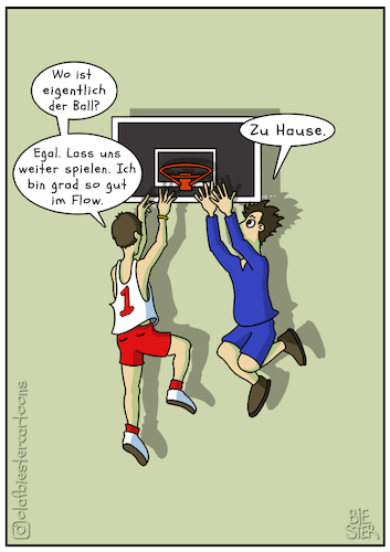 Cartoon: Wo ist der Ball? (medium) by Olaf Biester tagged ball,baskeball