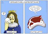 Cartoon: Hamlet Kotelett (small) by Olaf Biester tagged hamlet,kotelett,shakespeare,drama