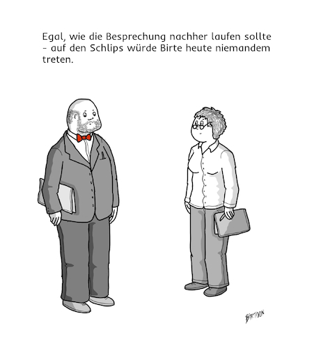 Cartoon: Auf den Schlips getreten (medium) by Birtoon tagged schlips