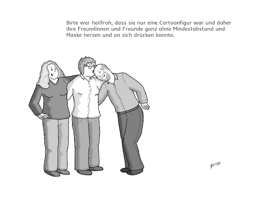 Cartoon: Nur eine Cartoonfigur (medium) by Birtoon tagged coronaregeln