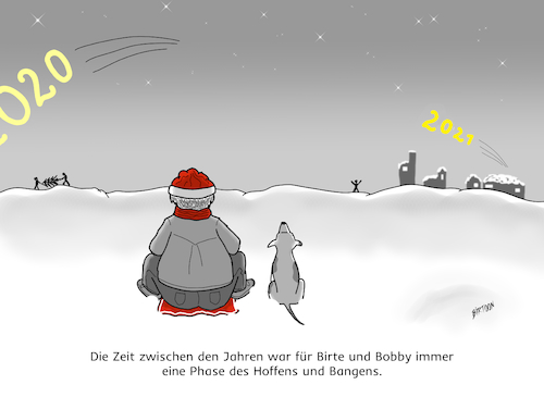 Cartoon: Zwischen den Jahren (medium) by Birtoon tagged jahreswechsel