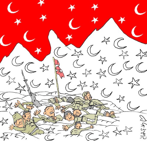 Cartoon: 1914 (medium) by yasar kemal turan tagged 1914