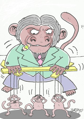 Cartoon: 1 person (medium) by yasar kemal turan tagged person