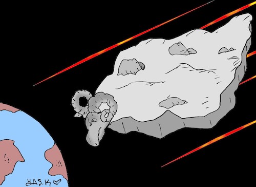 Cartoon: 3I ATLAS (medium) by yasar kemal turan tagged 3i,atlas