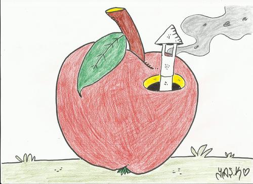 Cartoon: Apple has established (medium) by yasar kemal turan tagged established,has,apple