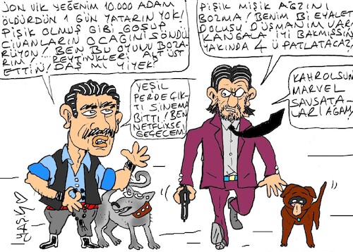 Cartoon: argument (medium) by yasar kemal turan tagged argument