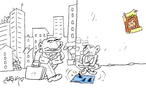 Cartoon: artificial lives (medium) by yasar kemal turan tagged artificial,lives