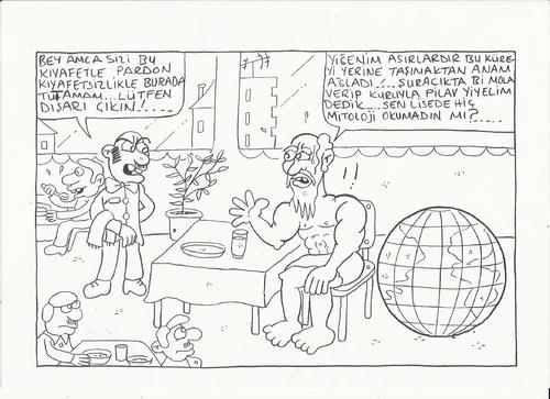 Cartoon: atlas (medium) by yasar kemal turan tagged atlas