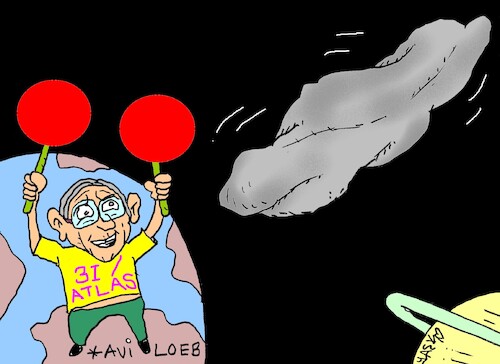 Cartoon: Avi Loeb (medium) by yasar kemal turan tagged avi,loeb