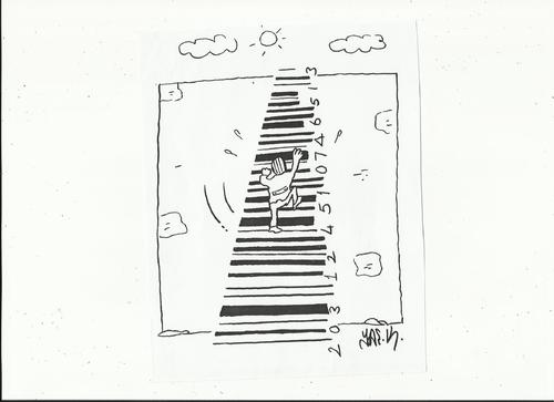 Cartoon: bar code (medium) by yasar kemal turan tagged code,bar