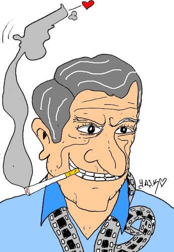 Cartoon: Belmondo (medium) by yasar kemal turan tagged belmondo