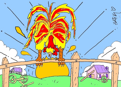 Cartoon: breakfast (medium) by yasar kemal turan tagged breakfast