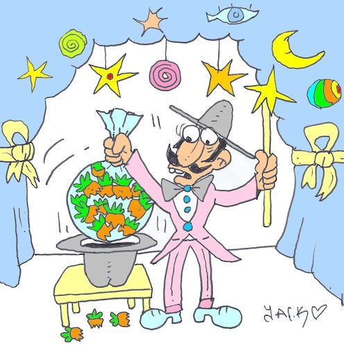 Cartoon: carrot stalk (medium) by yasar kemal turan tagged carrot,stalk
