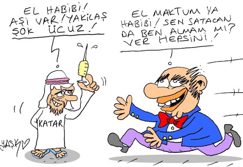 Cartoon: cheap vaccine (medium) by yasar kemal turan tagged cheap,vaccine