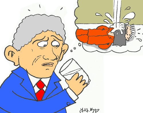Cartoon: CIA (medium) by yasar kemal turan tagged obama