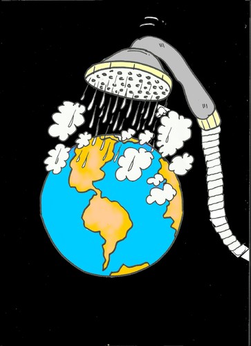 Cartoon: cleaning (medium) by yasar kemal turan tagged shower,world,cleaning