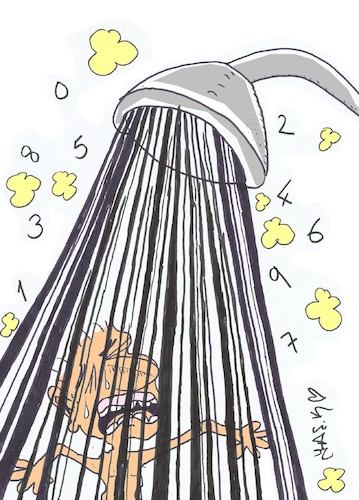Cartoon: cold shower (medium) by yasar kemal turan tagged cold,shower