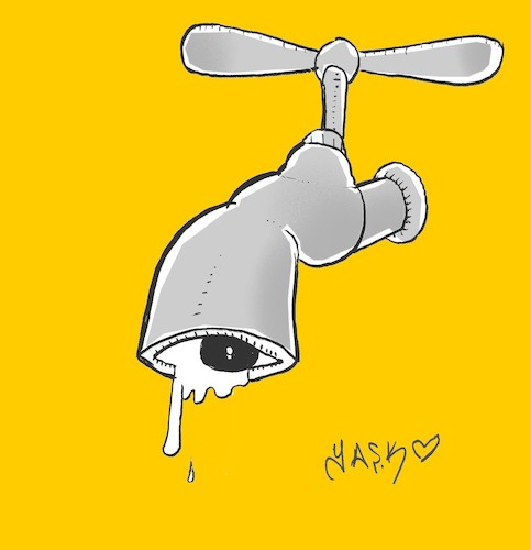 Cartoon: cry (medium) by yasar kemal turan tagged cry