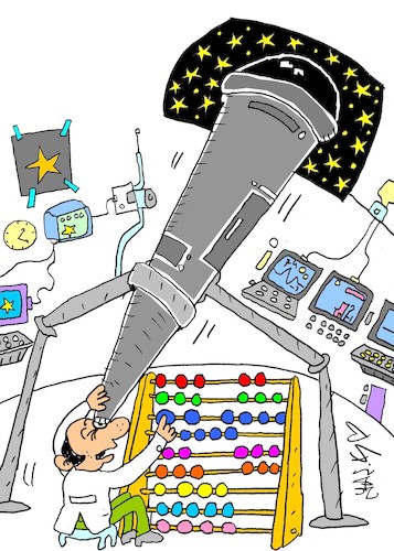 Cartoon: dear galaxy (medium) by yasar kemal turan tagged dear,galaxy