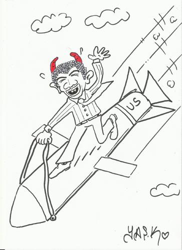 Cartoon: devil rider (medium) by yasar kemal turan tagged rider,devil