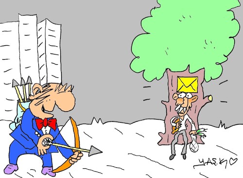 Cartoon: direct hit (medium) by yasar kemal turan tagged direct,hit