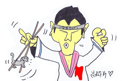 Cartoon: Dog slaughter in China (medium) by yasar kemal turan tagged dog,slaughter,in,china