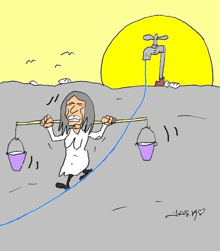drought By yasar kemal turan | Nature Cartoon | TOONPOOL