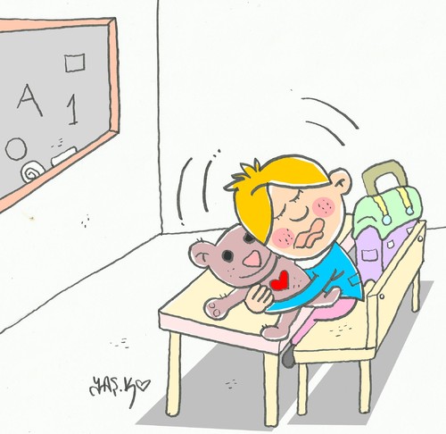 Cartoon: pedagogy-education in Turkey (medium) by yasar kemal turan tagged turkey,in,education