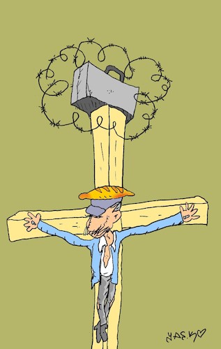 Cartoon: ekmek (medium) by yasar kemal turan tagged ekmek