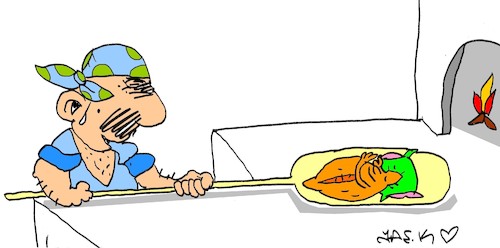 Cartoon: ekmek (medium) by yasar kemal turan tagged ekmek