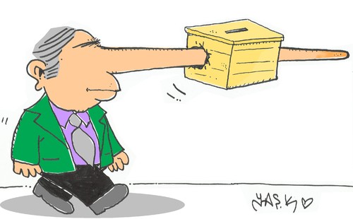 Cartoon: Election in Turkey (medium) by yasar kemal turan tagged in,election,turkey