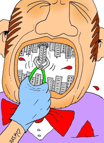 Cartoon: emergency response (medium) by yasar kemal turan tagged emergency,response