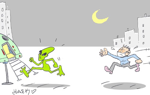 Cartoon: escape plan (medium) by yasar kemal turan tagged escape,plan