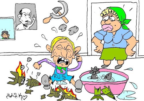 Cartoon: Expensive toys (medium) by yasar kemal turan tagged expensive,toys