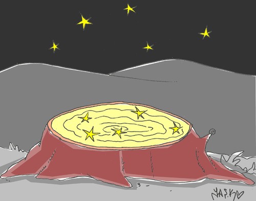 Cartoon: firmament (medium) by yasar kemal turan tagged firmament