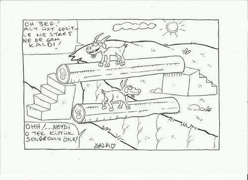 Cartoon: goats (medium) by yasar kemal turan tagged goats