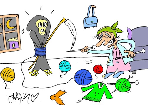 Cartoon: good reflex (medium) by yasar kemal turan tagged good,reflex