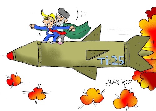 Cartoon: great ending (medium) by yasar kemal turan tagged great,ending