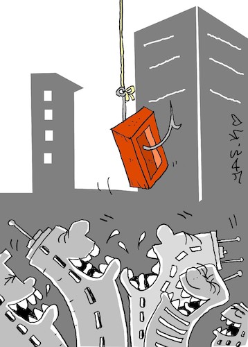 greed By yasar kemal turan | Politics Cartoon | TOONPOOL