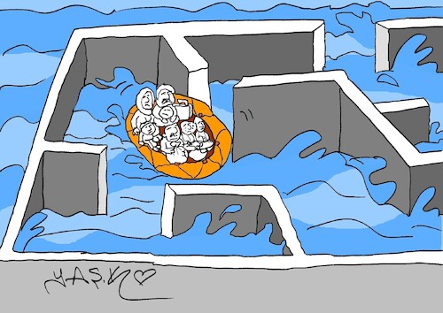 Cartoon: Guilty of humanity (medium) by yasar kemal turan tagged guilty,of,humanity