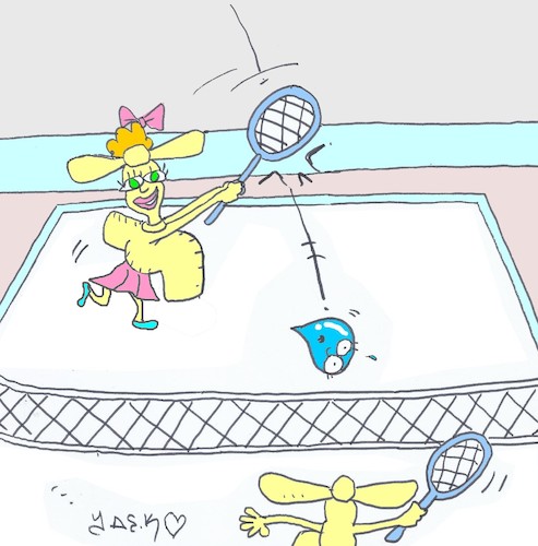 Cartoon: hard match (medium) by yasar kemal turan tagged hard,match
