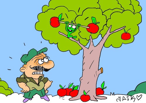 Cartoon: healthy life (medium) by yasar kemal turan tagged healthy,life