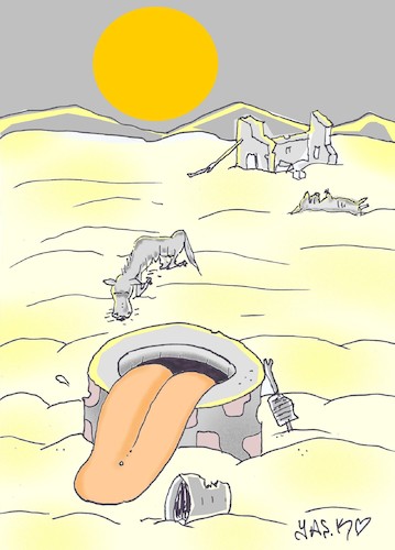 Cartoon: heavy death (medium) by yasar kemal turan tagged heavy,death