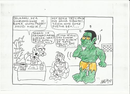 Cartoon: hulk (medium) by yasar kemal turan tagged hulk